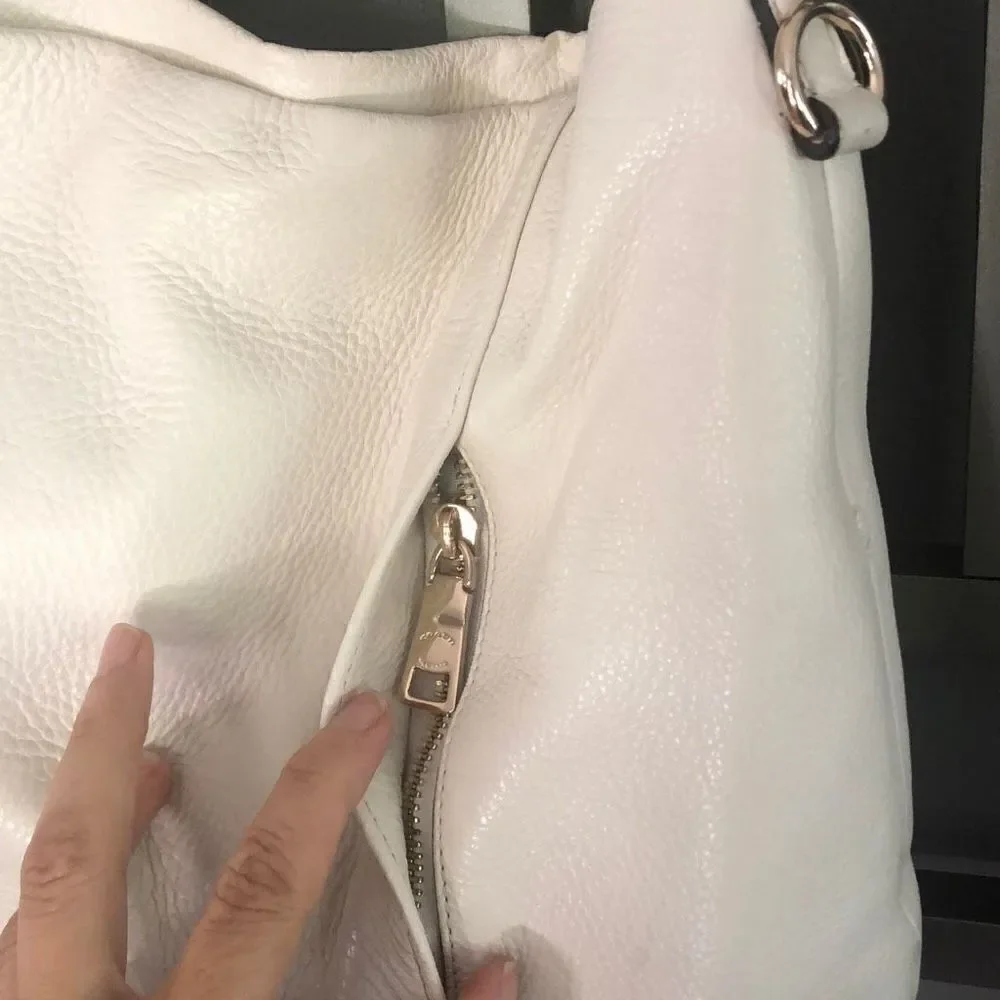 Coach Eastwest Isabell hobo, cream, beige handbag